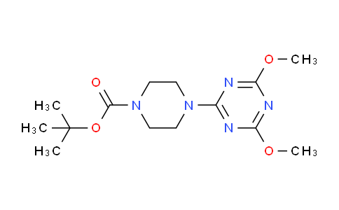 CAS No. 948825-19-2, 2-(4-Boc-1-piperazinyl)-4,6-dimethoxy-1,3,5-triazine