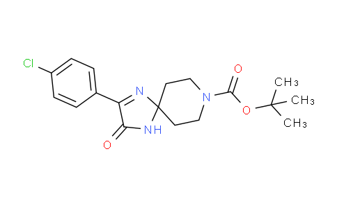 CAS No. 931359-26-1, tert-Butyl 2-(4-chlorophenyl)-3-oxo-1,4,8-triazaspiro[4.5]dec-1-ene-8-carboxylate