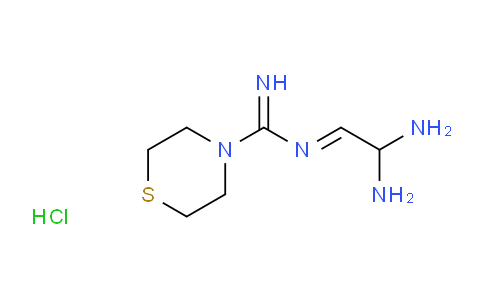 CAS No. 932805-46-4, N-(2,2-Diaminoethylidene)thiomorpholine-4-carboximidamide hydrochloride