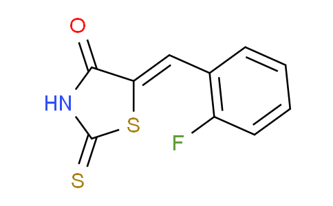 CAS No. 917985-95-6, (Z)-5-(2-Fluorobenzylidene)-2-thioxothiazolidin-4-one