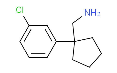 CAS No. 933752-65-9, 1-(3-Chlorophenyl)cyclopentanemethanamine
