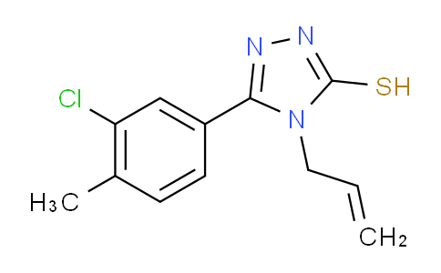 CAS No. 909229-55-6, 4-Allyl-5-(3-chloro-4-methylphenyl)-4H-1,2,4-triazole-3-thiol