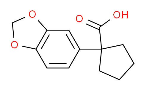 CAS No. 945244-30-4, 1-(1,3-Benzodioxol-5-yl)cyclopentanecarboxylic Acid
