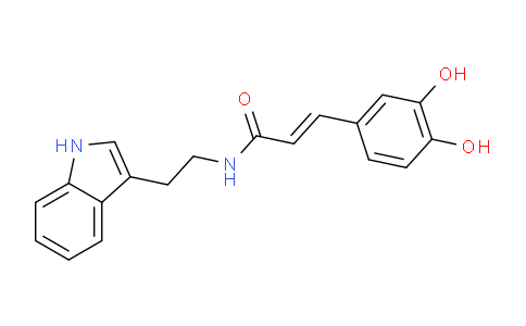 CAS No. 945453-47-4, (E)-N-[2-(3-Indolyl)ethyl]-3-(3,4-dihydroxyphenyl)acrylamide