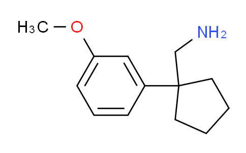 CAS No. 93759-30-9, 1-(3-Methoxyphenyl)cyclopentanemethanamine