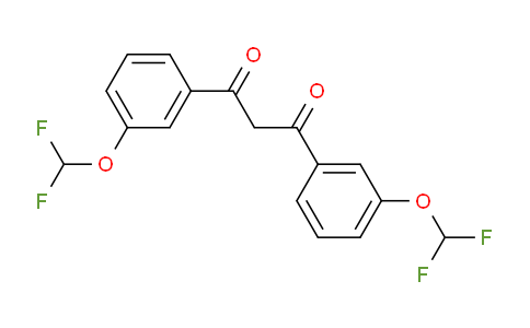 CAS No. 938004-15-0, 1,3-Bis(3-(difluoromethoxy)phenyl)propane-1,3-dione