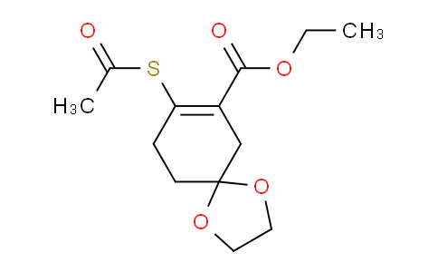 CAS No. 929557-79-9, Ethyl 8-(acetylthio)-1,4-dioxaspiro[4.5]dec-7-ene-7-carboxylate