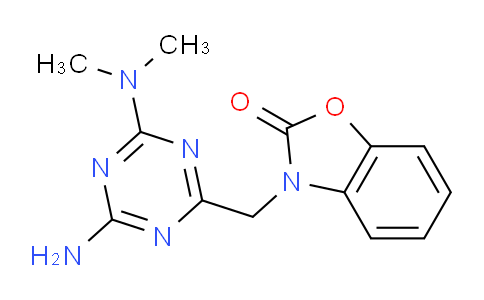 CAS No. 903589-48-0, 3-((4-Amino-6-(dimethylamino)-1,3,5-triazin-2-yl)methyl)benzo[d]oxazol-2(3H)-one
