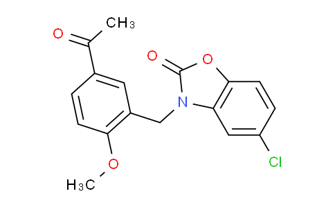 CAS No. 903870-82-6, 3-(5-Acetyl-2-methoxybenzyl)-5-chlorobenzo[d]oxazol-2(3H)-one
