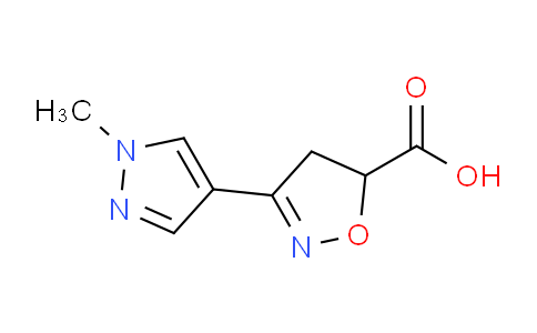CAS No. 957503-54-7, 3-(1-Methyl-1H-pyrazol-4-yl)-4,5-dihydroisoxazole-5-carboxylic acid