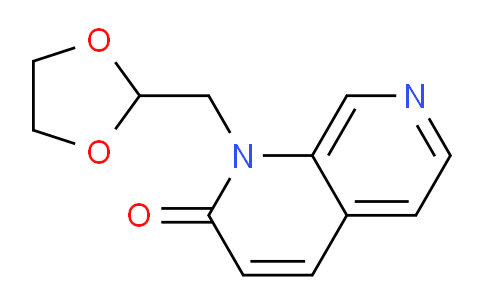 CAS No. 959615-70-4, 1-((1,3-Dioxolan-2-yl)methyl)-1,7-naphthyridin-2(1H)-one