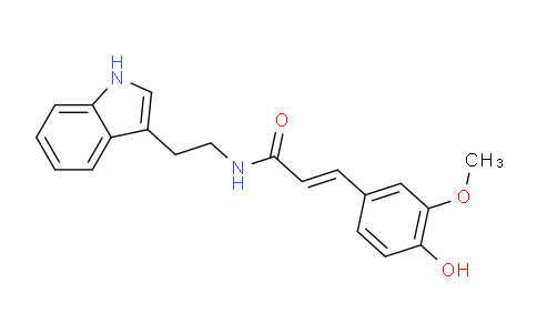CAS No. 96014-22-1, (E)-N-[2-(3-Indolyl)ethyl]-3-(4-hydroxy-3-methoxyphenyl)acrylamide