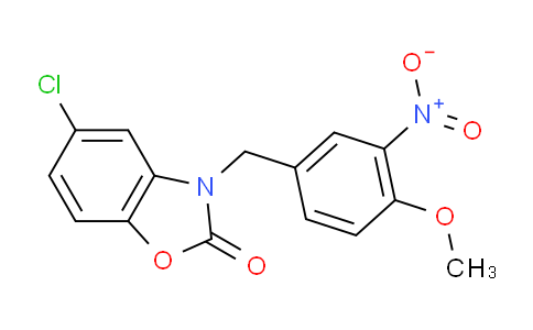 CAS No. 904005-18-1, 5-Chloro-3-(4-methoxy-3-nitrobenzyl)benzo[d]oxazol-2(3H)-one