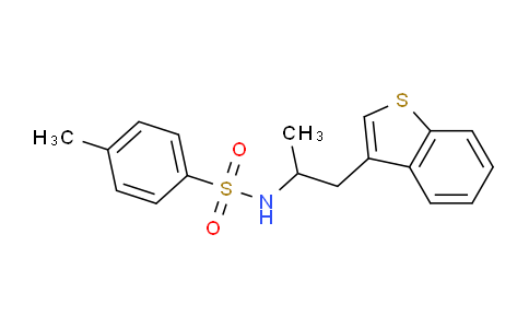 CAS No. 900641-82-9, N-(1-(Benzo[b]thiophen-3-yl)propan-2-yl)-4-methylbenzenesulfonamide