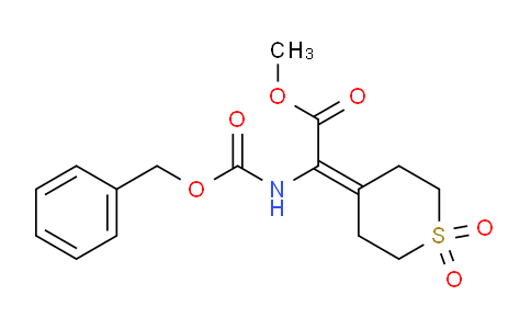 CAS No. 894790-19-3, Methyl 2-(Cbz-amino)-2-[1,1-dioxidodihydro-2H-thiopyran-4(3H)-ylidene]acetate