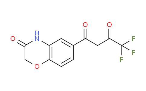 CAS No. 943994-23-8, 4,4,4-Trifluoro-1-(3-oxo-3,4-dihydro-2H-benzo[b][1,4]oxazin-6-yl)butane-1,3-dione