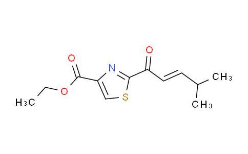 CAS No. 944559-46-0, Ethyl 2-(4-methylpent-2-enoyl)thiazole-4-carboxylate