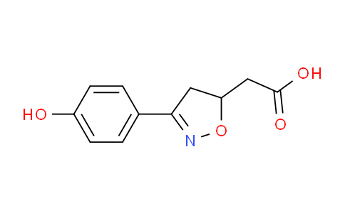 CAS No. 941674-32-4, 2-(3-(4-Hydroxyphenyl)-4,5-dihydroisoxazol-5-yl)acetic acid