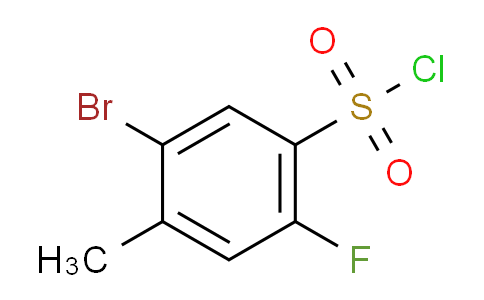 CAS No. 874801-49-7, 5-Bromo-2-fluoro-4-methylbenzene-1-sulfonyl chloride