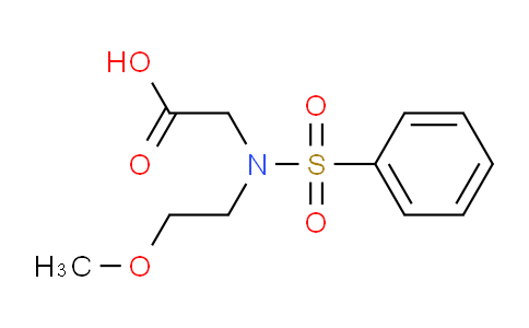 CAS No. 875440-08-7, 2-(N-(2-METHOXYETHYL)PHENYLSULFONAMIDO)ACETIC ACID