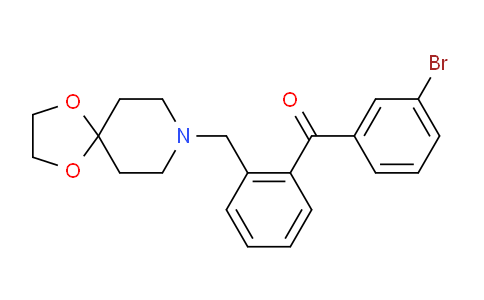 CAS No. 898755-97-0, (2-(1,4-Dioxa-8-azaspiro[4.5]decan-8-ylmethyl)phenyl)(3-bromophenyl)methanone