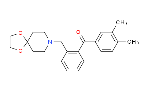 CAS No. 898756-14-4, (2-(1,4-Dioxa-8-azaspiro[4.5]decan-8-ylmethyl)phenyl)(3,4-dimethylphenyl)methanone