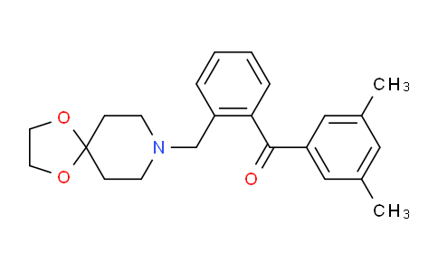 CAS No. 898756-15-5, (2-(1,4-Dioxa-8-azaspiro[4.5]decan-8-ylmethyl)phenyl)(3,5-dimethylphenyl)methanone