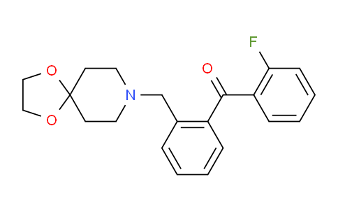 CAS No. 898756-24-6, (2-(1,4-Dioxa-8-azaspiro[4.5]decan-8-ylmethyl)phenyl)(2-fluorophenyl)methanone