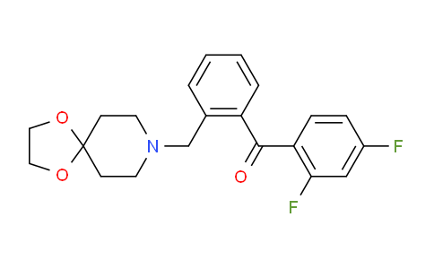 CAS No. 898756-63-3, (2-(1,4-Dioxa-8-azaspiro[4.5]decan-8-ylmethyl)phenyl)(2,4-difluorophenyl)methanone