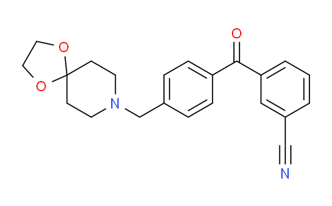 CAS No. 898757-61-4, 3-(4-(1,4-Dioxa-8-azaspiro[4.5]decan-8-ylmethyl)benzoyl)benzonitrile
