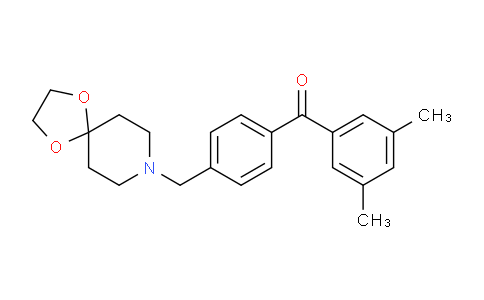 CAS No. 898757-98-7, (4-(1,4-Dioxa-8-azaspiro[4.5]decan-8-ylmethyl)phenyl)(3,5-dimethylphenyl)methanone