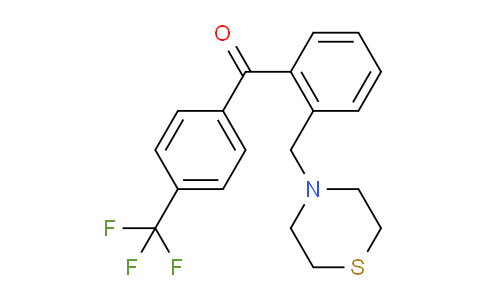 CAS No. 898782-11-1, 2-Thiomorpholinomethyl-4'-trifluoromethylbenzophenone