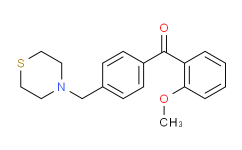 CAS No. 898782-31-5, 2-Methoxy-4'-thiomorpholinomethyl benzophenone