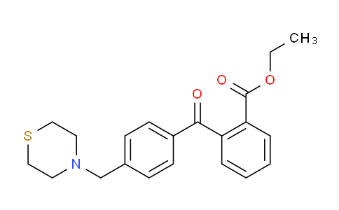 CAS No. 898782-49-5, 2-Carboethoxy-4'-thiomorpholinomethyl benzophenone
