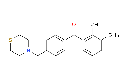 CAS No. 898782-71-3, 2,3-Dimethyl-4'-thiomorpholinomethyl benzophenone