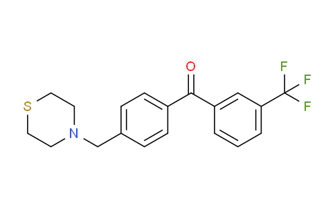 CAS No. 898782-98-4, 4'-Thiomorpholinomethyl-3-trifluoromethylbenzophenone