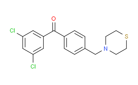 898783-18-1 | 3,5-Dichloro-4'-thiomorpholinomethyl benzophenone