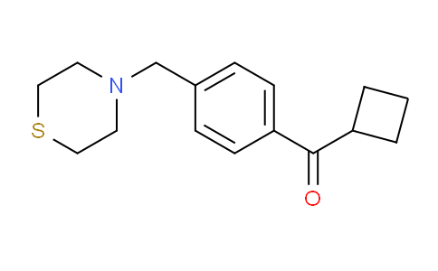 CAS No. 898783-30-7, Cyclobutyl 4-(thiomorpholinomethyl)phenyl ketone
