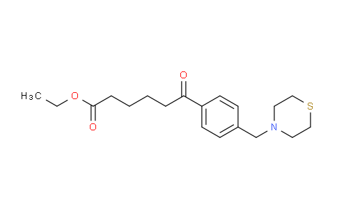 MC814419 | 898783-39-6 | Ethyl 6-oxo-6-[4-(thiomorpholinomethyl)phenyl]hexanoate