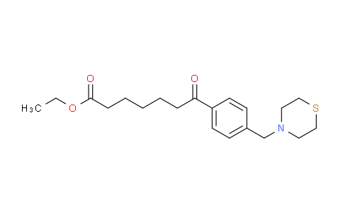 CAS No. 898783-40-9, Ethyl 7-oxo-7-[4-(thiomorpholinomethyl)phenyl]heptanoate