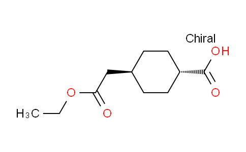 CAS No. 880104-40-5, trans-4-(2-Ethoxy-2-oxoethyl)cyclohexanecarboxylic Acid