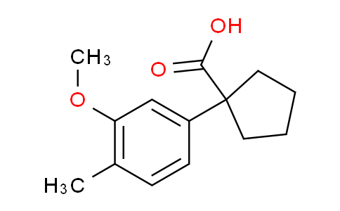 CAS No. 923172-11-6, 1-(3-Methoxy-4-methylphenyl)cyclopentanecarboxylic Acid