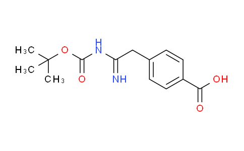 CAS No. 885270-04-2, 4-(2-((tert-Butoxycarbonyl)amino)-2-iminoethyl)benzoic acid
