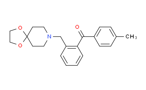 CAS No. 898755-77-6, (2-(1,4-Dioxa-8-azaspiro[4.5]decan-8-ylmethyl)phenyl)(p-tolyl)methanone
