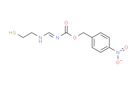 CAS No. 80166-50-3, 4-Nitrobenzyl (((2-mercaptoethyl)amino)methylene)carbamate
