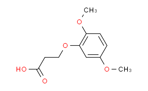 CAS No. 867129-86-0, 3-(2,5-Dimethoxyphenoxy)propanoic acid