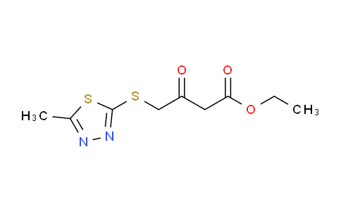 CAS No. 877052-29-4, Ethyl 4-((5-methyl-1,3,4-thiadiazol-2-yl)thio)-3-oxobutanoate