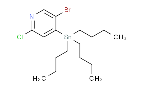 CAS No. 821773-99-3, 5-Bromo-2-chloro-4-(tributylstannyl)pyridine