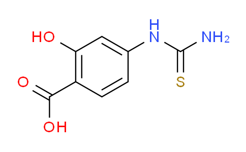 CAS No. 99055-42-2, 2-Hydroxy-4-thioureido-benzoic acid