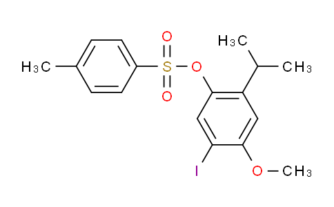 CAS No. 865305-64-2, 5-Iodo-2-isopropyl-4-methoxyphenyl 4-methylbenzenesulfonate